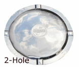 Lambretta 2-Hole Spare Wheel Disc S/S 