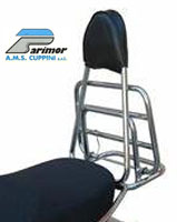 GTS Chrome Backrest & Fold Down Carrier Cuppini