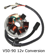 Pk & V50-90 12v Conversion A.C Stator Plate