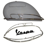 Vintage Side Panel Chrome Rear Crash Bar 