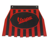 Vespa Mudflap Red-Black Striped 9