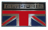 Lambretta Union Jack Tin Plaque