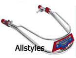 Vigano Chrome-Red Mudguard Bumper Bar  