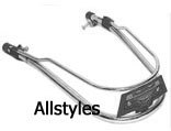 Vigano Chrome-Blue Mudguard Bumper Bar  