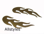 Chrome Sticky Back Flame-Embellisher