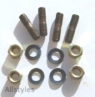 Lambretta Rear Hub Bearing Securing Plate Stud Kit