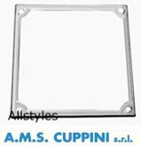 Chrome Number Plate Surround Cuppini