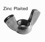 M6 Wing Nut Zinc Plated