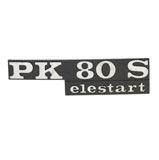 PK 80S R/Hand Side Panel Badge Italian