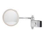 Stadium Style Legshield Mirror Left Hand Round