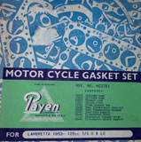 LD-D 125cc 1953-7 Gasket Set Payen N.O.S