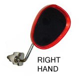Legshield Shell Mirror Right Hand Red