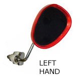 Legshield Shell Mirror Left Hand Red