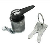 Lambretta GP Tool Box Lock & Keys Black C.A.M.A