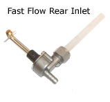 Petrol Tap Fast Flow Rear Inlet S/1-2-3-GP 4mm