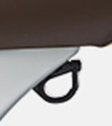 Vespa Helmet-Luggage Hook Black  Plastic