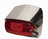 Lambretta S-3 Rear Light Unit Polished Alloy