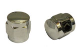 LD & D Chrome Spindle Nuts Italian