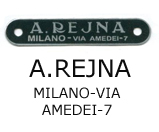 A.Rejna Rear Seat Badge Pressed Alloy Italian