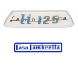 LI 125 Rear Frame Badge Italian