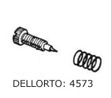 Vespa Air Mixture Screw & Spring: Dellorto 4573