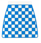 Blue & White Check Mudflap