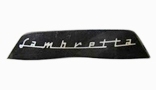 Lambretta Serveta Black Rear Frame Badge Italian