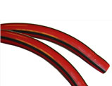 S/2-3 Candy Stripe Legshield Trim Red & Black