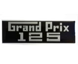 GP125 Raised Dome Sticker/Badge 80 x 22mm