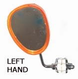 Legshield Shell Mirror Left Hand Orange