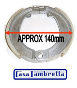 Vega Lui Rear Brake Shoes Italian