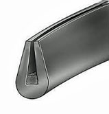 Vintage Side Panel Door Rubber Trim Black 700 x 5mm