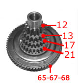 Vespa Multiple Gear Cluster Available