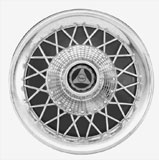 Vespa Black & Chrome Hub Cap 10