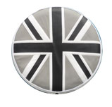 White & Grey Union Jack 300-350-10 Spare Wheel Cover