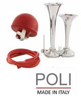 Handlebar Chrome Air Horn Microtromba Poli Italy