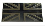 Black Union Jack Enamel Metal Adhesive Badge 40 x 20mm
