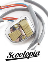 TV/2 Light Switch Ivory Button Scootopia