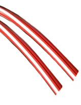 S/2-3 Candy Stripe Legshield Trim Red & white
