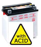 ET4-Etc 12 volt Battery & Acid YB10L-A2