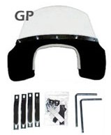 Lambretta Fly Screen & Fittings GP Models Black