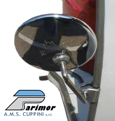 LAMBRETTA CUPPINI CLAMP ON STADIUM MIRROR ART96 QUALITY ITALIAN MADE