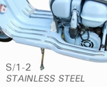Polished Stainless Floor Kit Front & Rear S/1-2