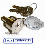 Steering Lock & Keys S/1-2 with Flap Italian
