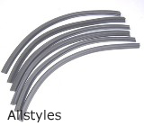 Alloy Channel Rubber Inserts S/1-2 Set x6 Grey Italian