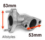 V50-90-Etc Exhaust Elbow 53mm