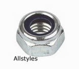 M8 Nylock Nut Zinc Plated