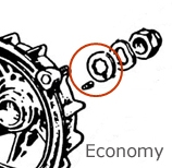 Economy Rear Hub Nut Locking Ring