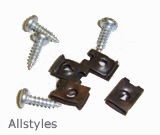 Vespa Sprint-Rally-Etc Horn Screws & Clips Set-4