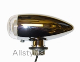 Chrome Small Bullet Light Clear Lens